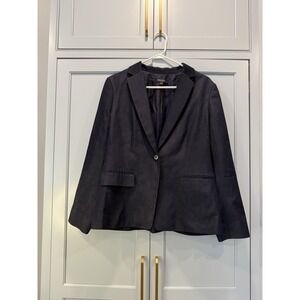 Brooks Brothers Navy Classic Cotton Blazer Sz 14 Heritage Classy‎ Career Boss